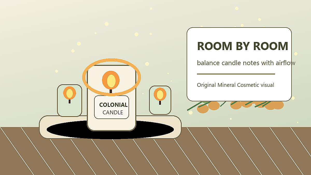 balance candle notes with airflow